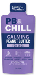 Under the Weather PB and Chill calming peanut butter 1 oz packet for dogs