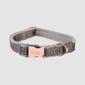 Rogz Urban Classic Collar X-Small grey with rose gold trims and D-ring