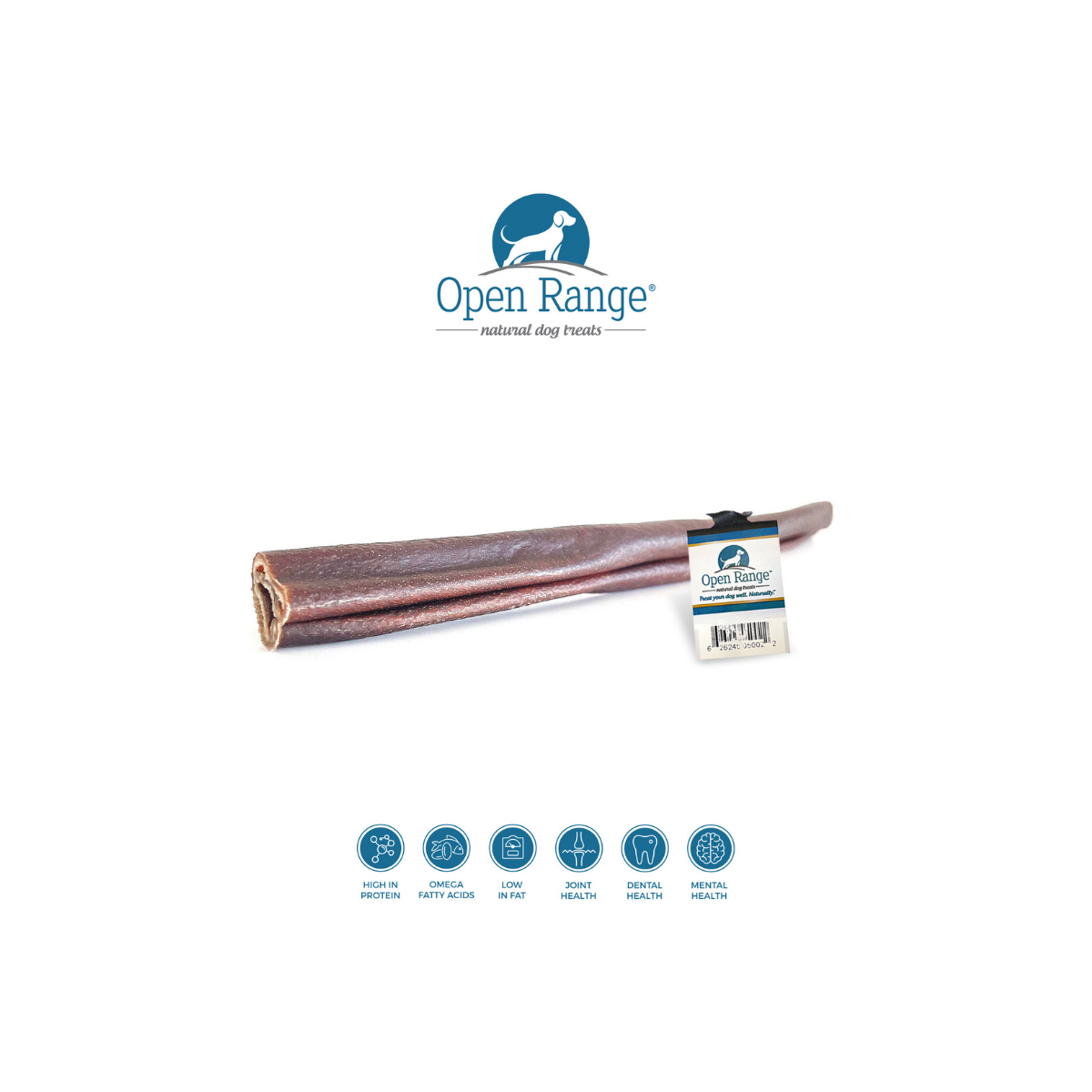 Open Range Water Buffalo Collagen Stick single 11-12 inch dog chew