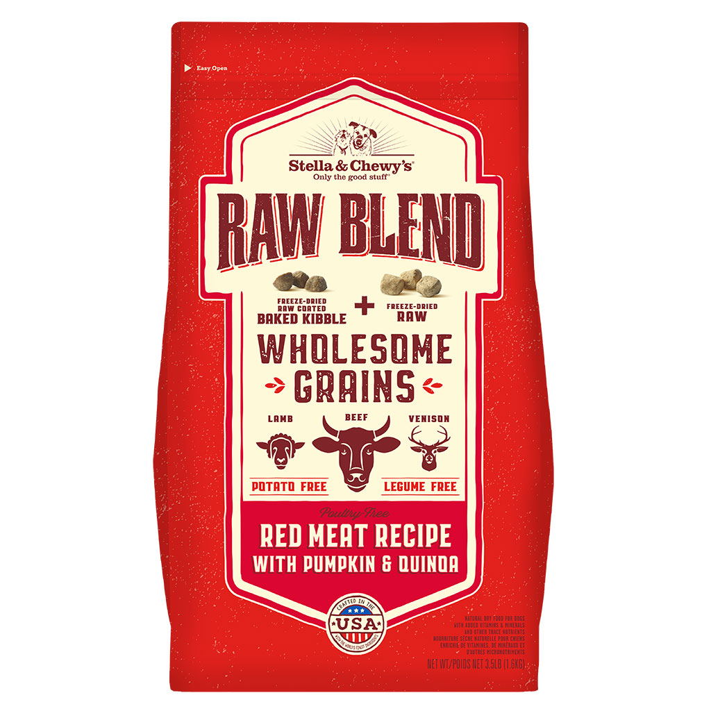Stella & Chewy's Red Meat Raw Blend with Grains Kibble for Dogs 22 lb bag