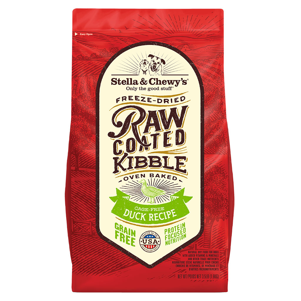 Stella & Chewy's Raw Coated Grain-Free Cage-Free Duck Dry Dog Food 22 lb bag