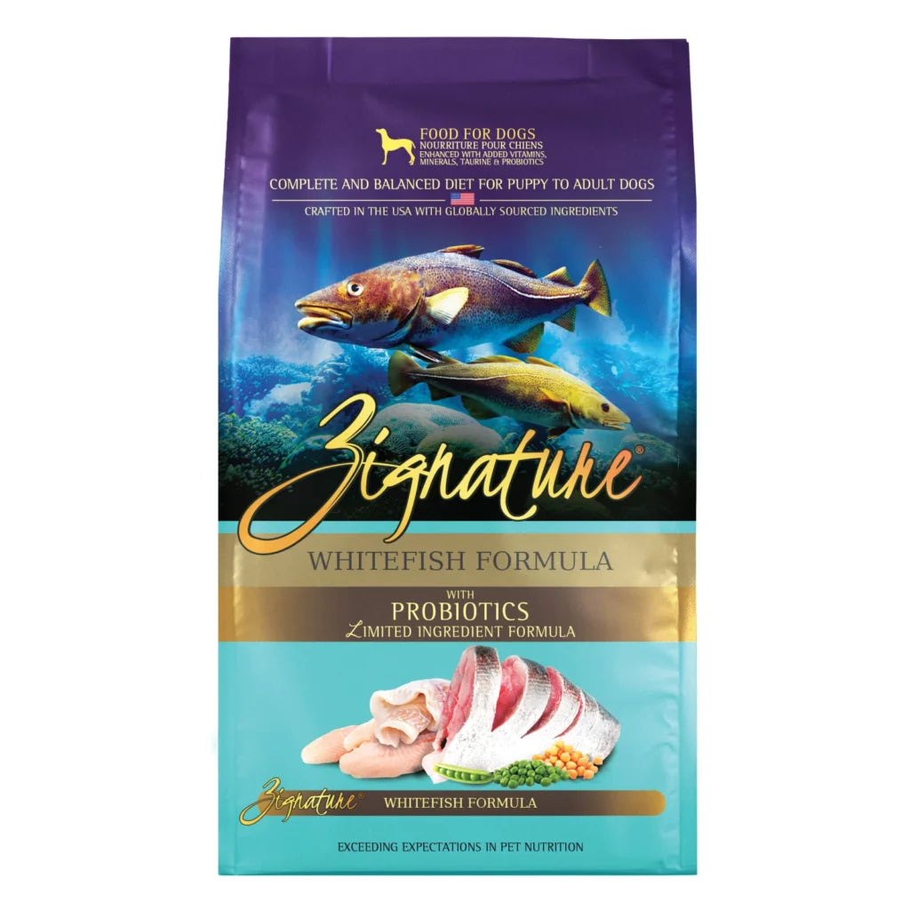 Zignature Limited Ingredient Whitefish Dry Dog Food 25 lb bag