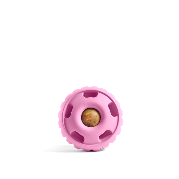 Woof Pet Pupsicle Dog Toy Pink X-Large natural rubber treat-fill toy