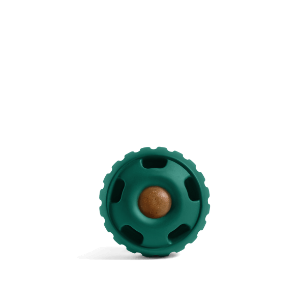 Woof Pet Pupsicle dog treat toy green large natural rubber