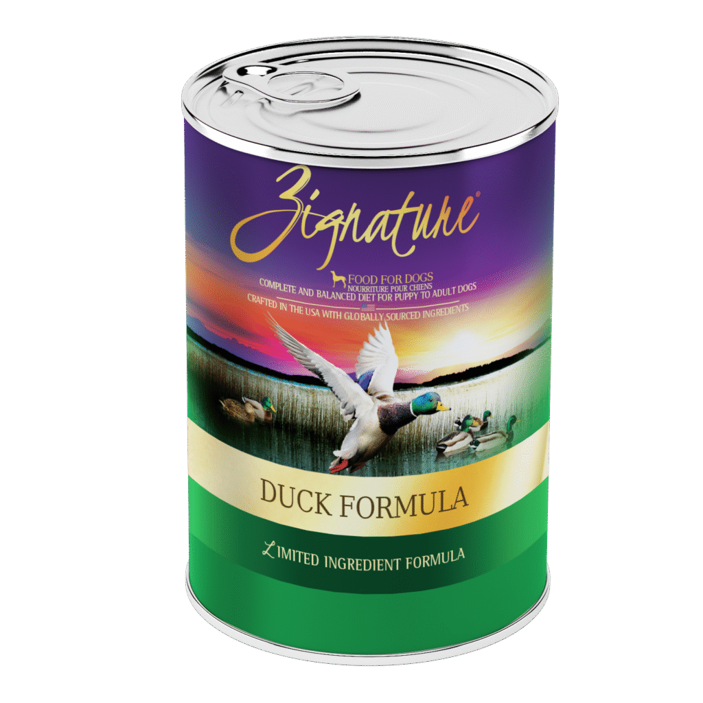 Zignature Limited Ingredient Duck Pâté wet dog food 13 oz can