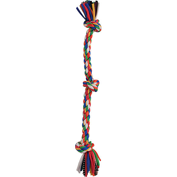 Mammoth Flossy Chew Cloth 3 Knot Tug Medium 20"