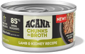 ACANA Chunks in Broth Lamb and Kidney wet cat food, 155g can