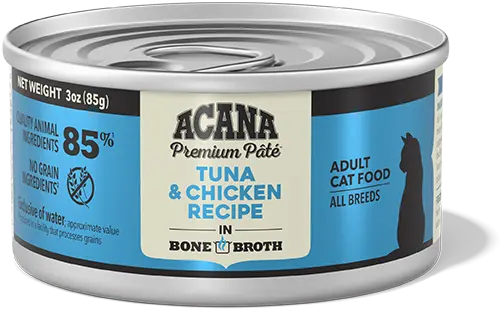 ACANA Premium Pâté Tuna in Bone Broth wet cat food 85g can