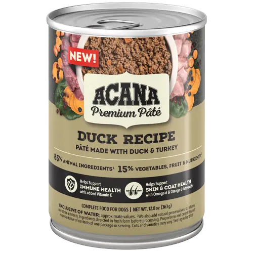 ACANA Premium Pâté Duck wet dog food 363 g can
