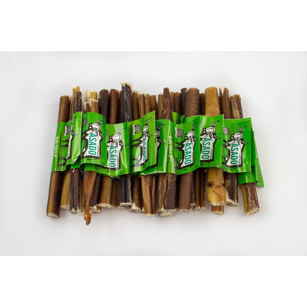 Asado bully ring 4-inch air-dried beef pizzle dog chew