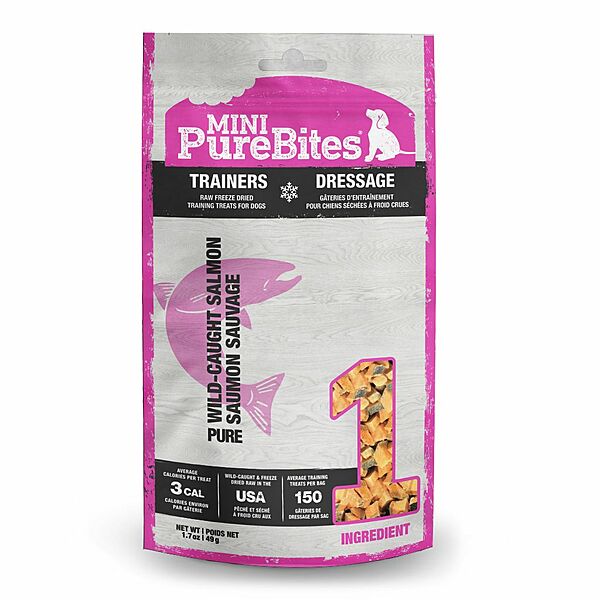 PureBites Trainers Freeze-Dried Salmon Mini Dog Treats 49g