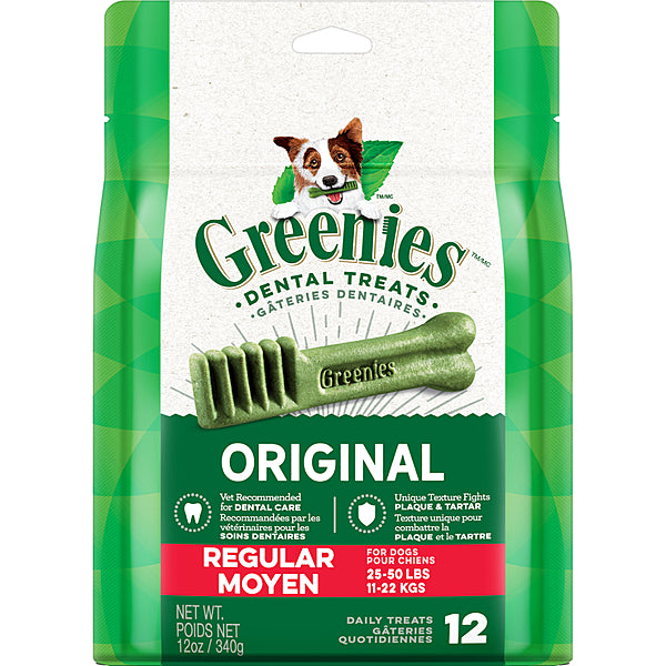 Greenies - Original Dental Treat Regular 12ct 12oz