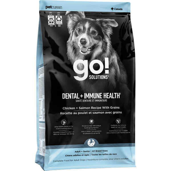 GO! Dental & Immune Health Chicken + Salmon Dry Dog Food 4 lb