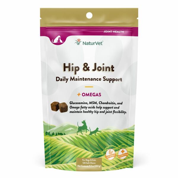 NaturVet Hip & Joint Plus Omegas Soft Chews