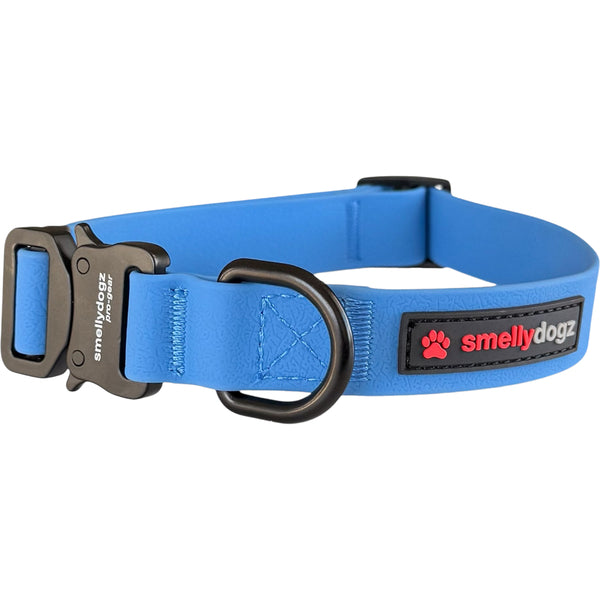 Smellydogz Adjustable Comfort Collar – Blue 3/4 in 12–16 in