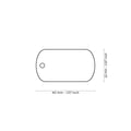MyFamily Basic Small Pink Military aluminum pet ID tag