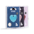 MyFamily Basic Large Green Heart aluminum pet ID tag