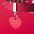 MyFamily Basic Aluminum Heart ID Tag Large Red