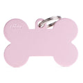MyFamily Extra Large Pink Basic Aluminum Bone ID Tag