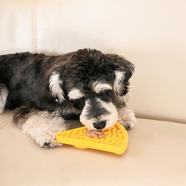 HugSmart Lick Mat Slow Feeder – Pizza