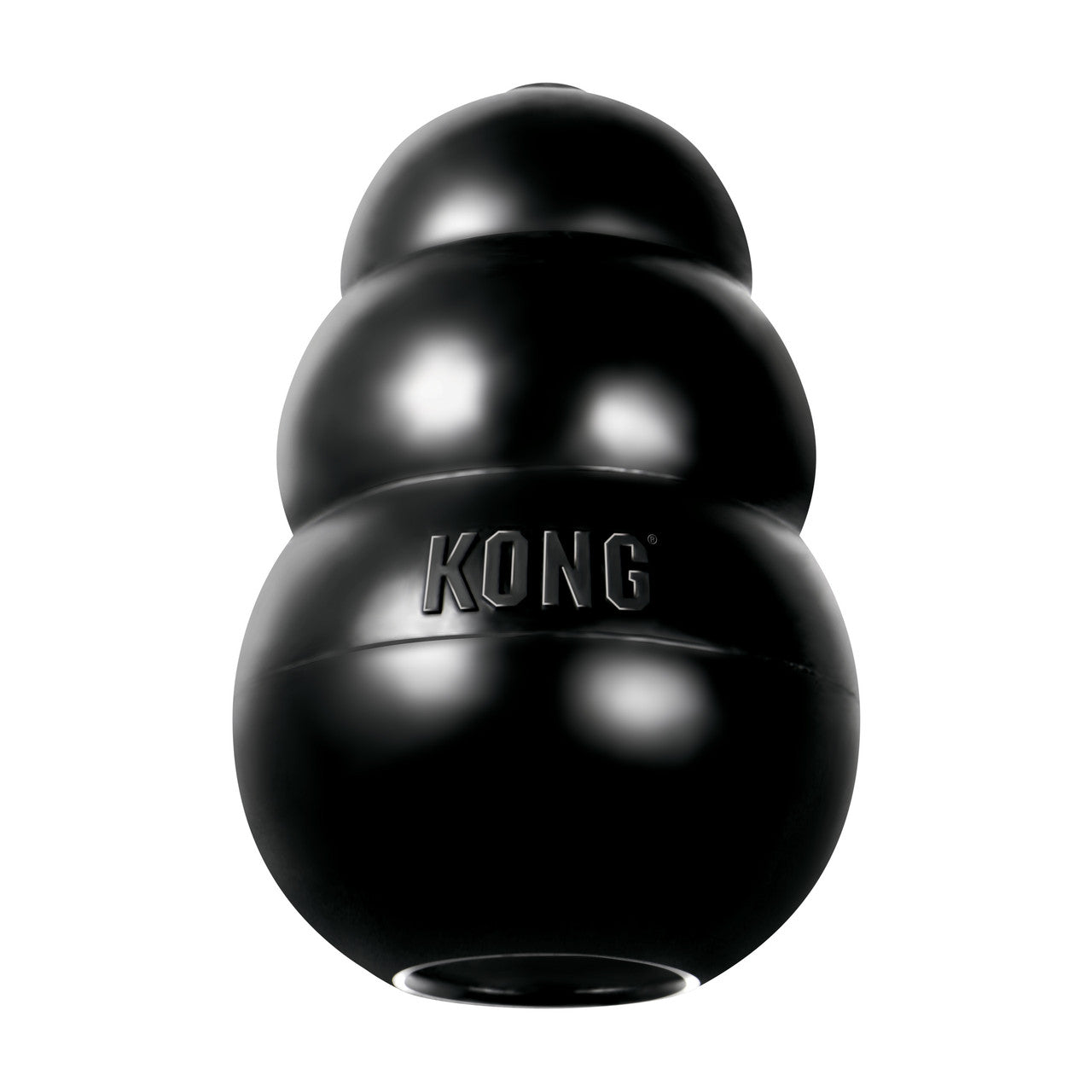 KONG Extreme Black natural rubber chew toy small