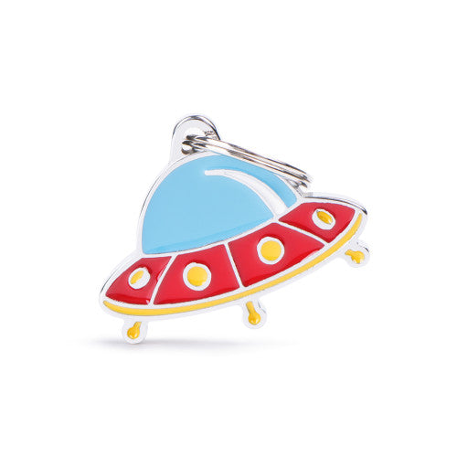 MyFamily Charms UFO multi-colour shaped ID tag for pets