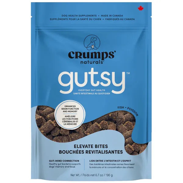 Crumps' Naturals Gutsy Elevate Bites cognitive support dog supplement 190g