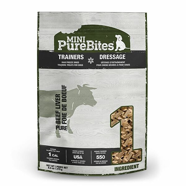 PureBites Trainers Freeze-Dried Beef Liver Dog Treats 270g