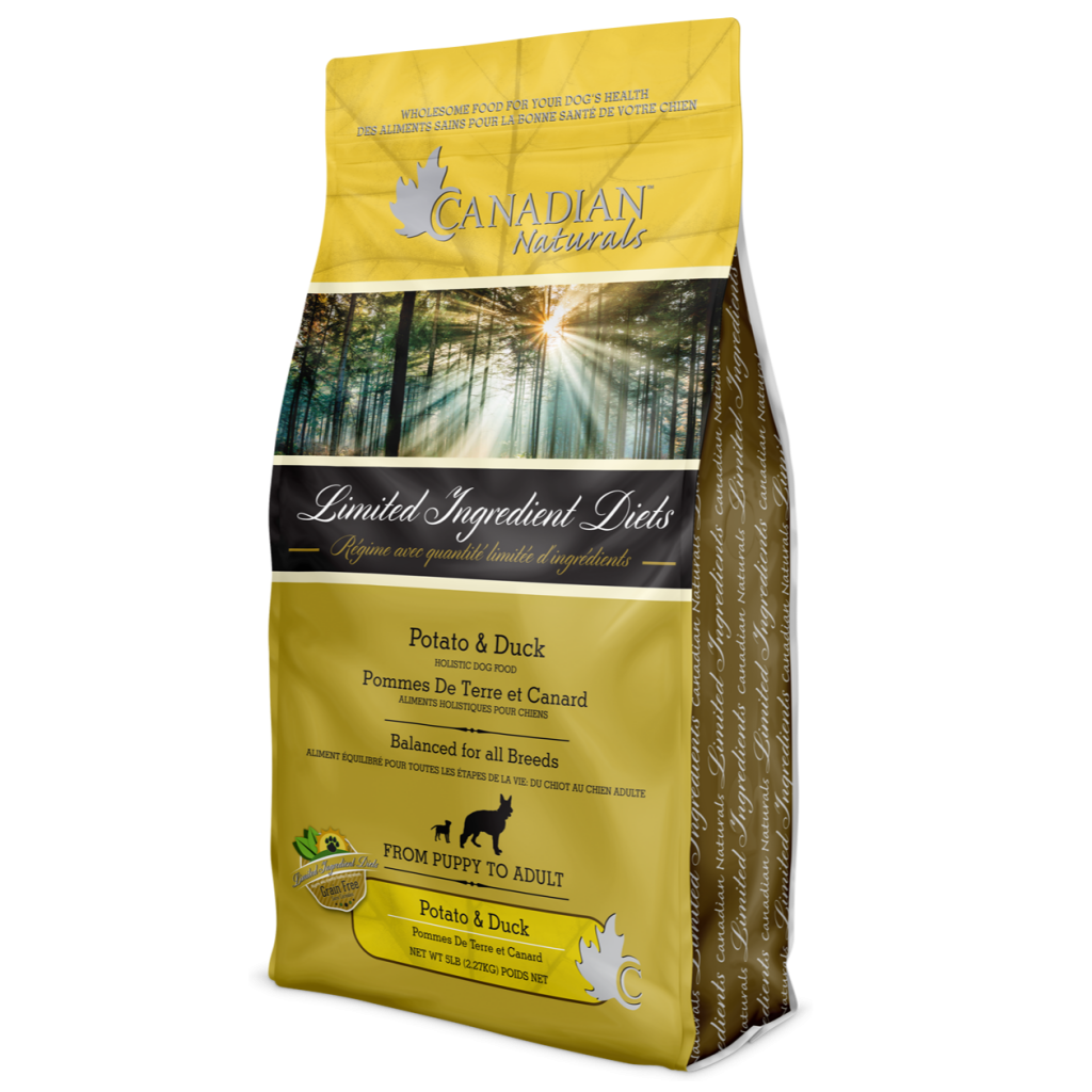 Canadian Naturals Grain Free Duck and Potato dry dog food 25 lb bag