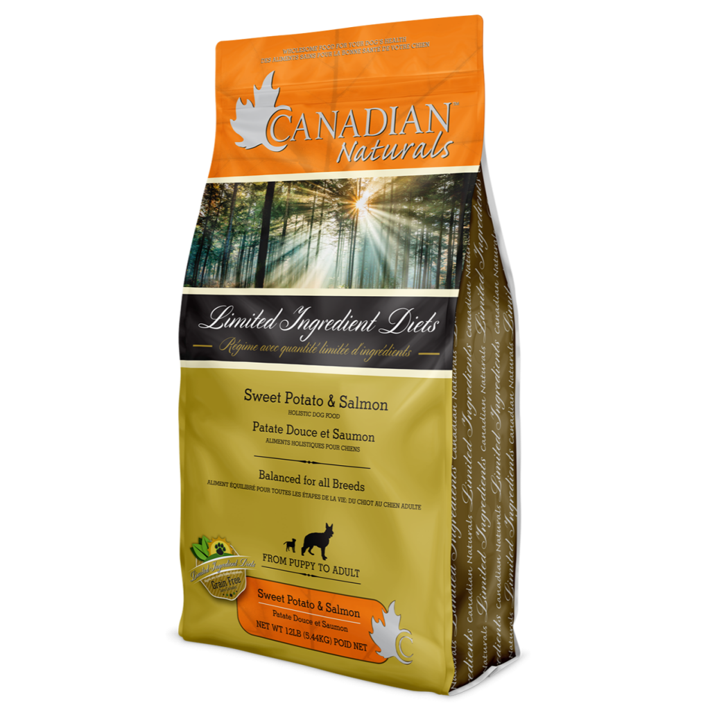 Canadian Naturals Grain-Free Salmon Sweet Potato limited ingredient dry dog food 25 lb bag