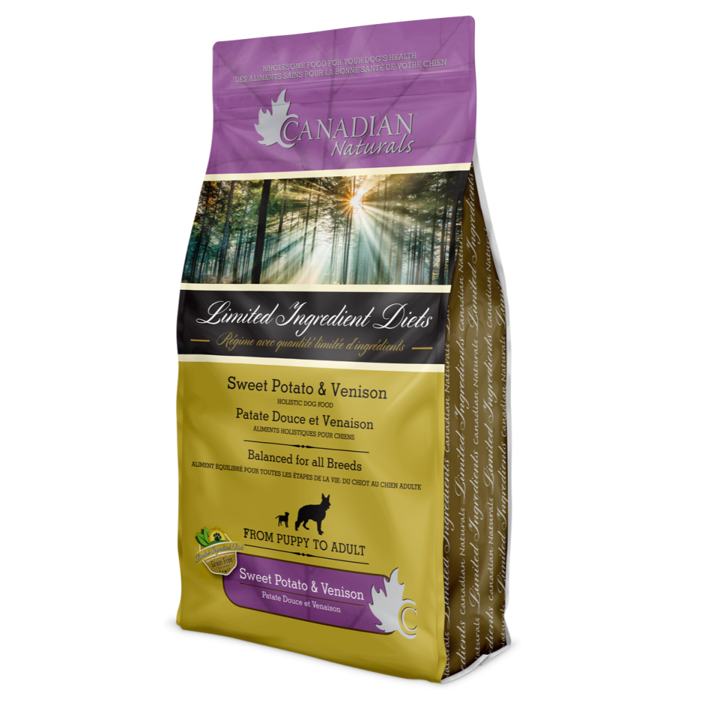 Canadian Naturals Grain-Free Venison and Sweet Potato dry dog food 25 lb bag