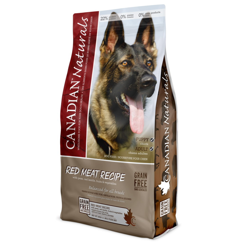 Canadian Naturals Grain Free Red Meat dry dog food 25 lb bag
