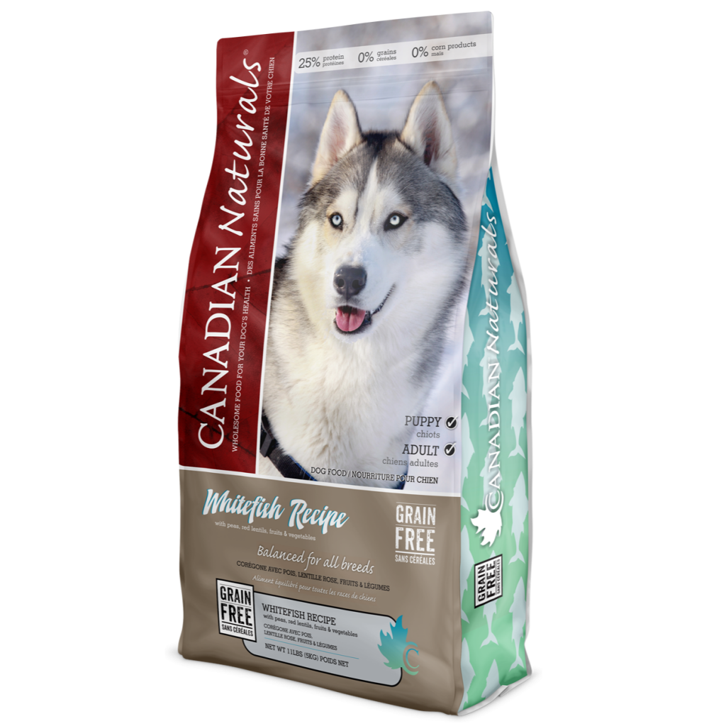 Canadian Naturals Grain-Free Fresh Whitefish dry dog food 25 lb bag