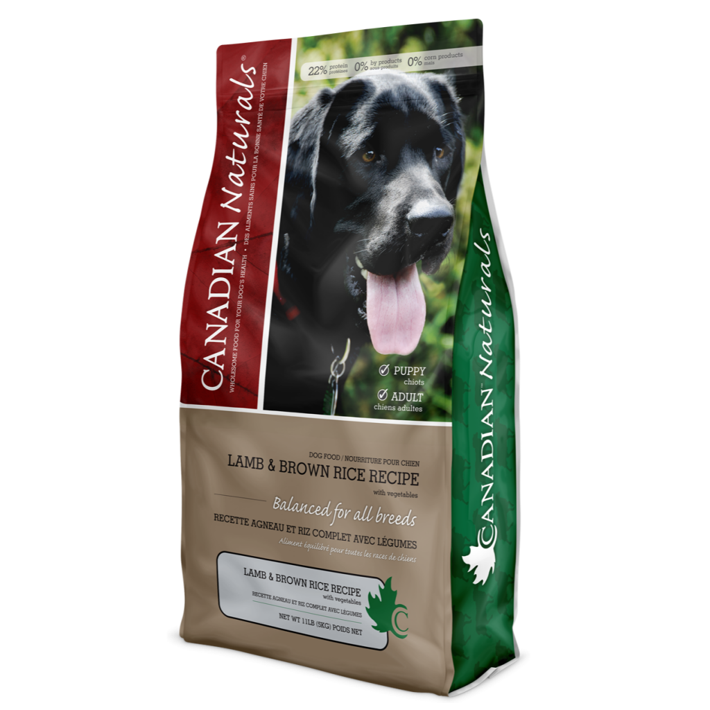 Canadian Naturals Lamb and Brown Rice dry dog food 25 lb bag value series