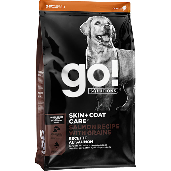 GO! Skin + Coat Care Large Breed Puppy Salmon Recipe with Grains 12 lb