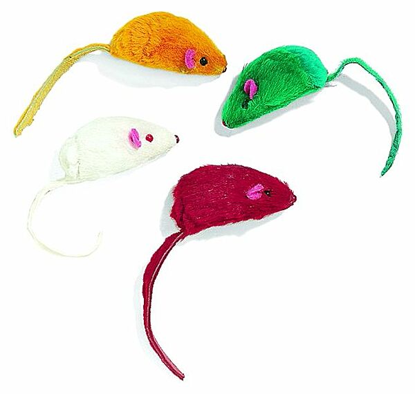 Spot - Colored Plush Mice 4-pack