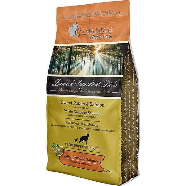Canadian Naturals Grain-Free Salmon & Sweet Potato Limited Ingredient Dog Food – 25 lb