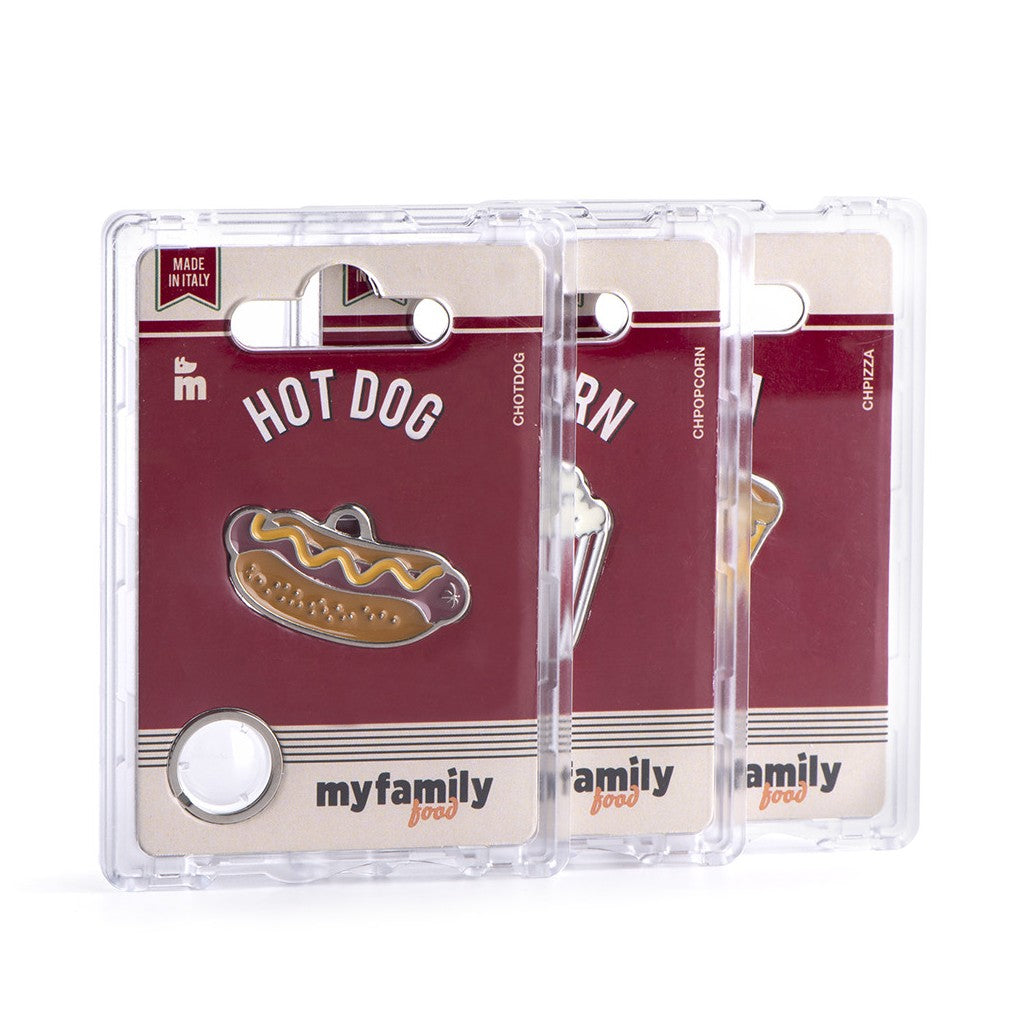 MyFamily Steak Food collection pet ID tag, hand-finished in Italy