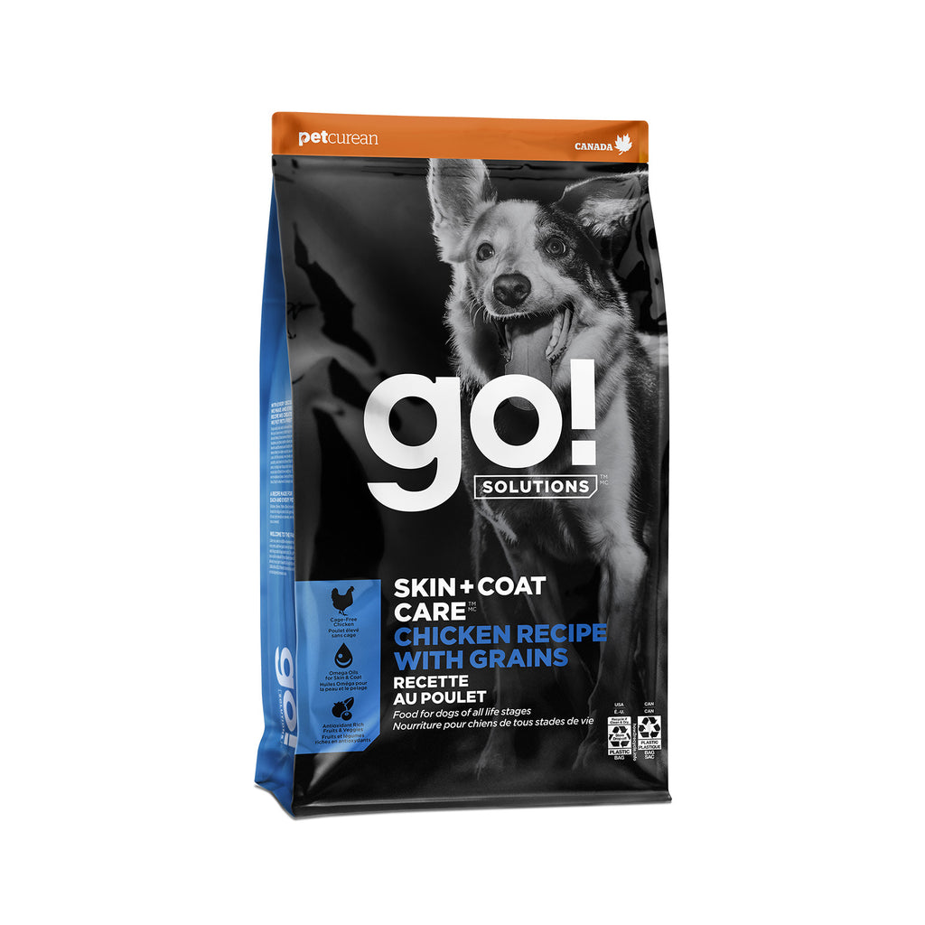 GO! Skin and Coat Care Chicken Recipe with Grains dry dog food 22 lb bag