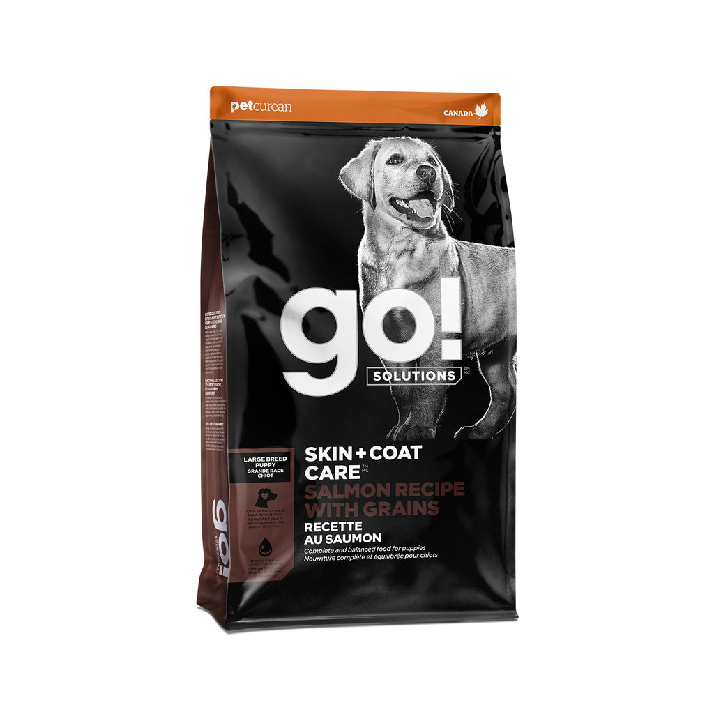 GO! Skin and Coat Care Large Breed Puppy Salmon Recipe dry dog food, 12 lb bag