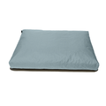 Gooeez Small Rectangular Indoor Outdoor Waterproof Dog Bed in charcoal, 32x22x3 in