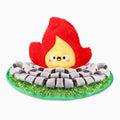HugSmart Sniff-N-Seek Snuffle Mat Campsite dog enrichment mat with squeaky campfire plush