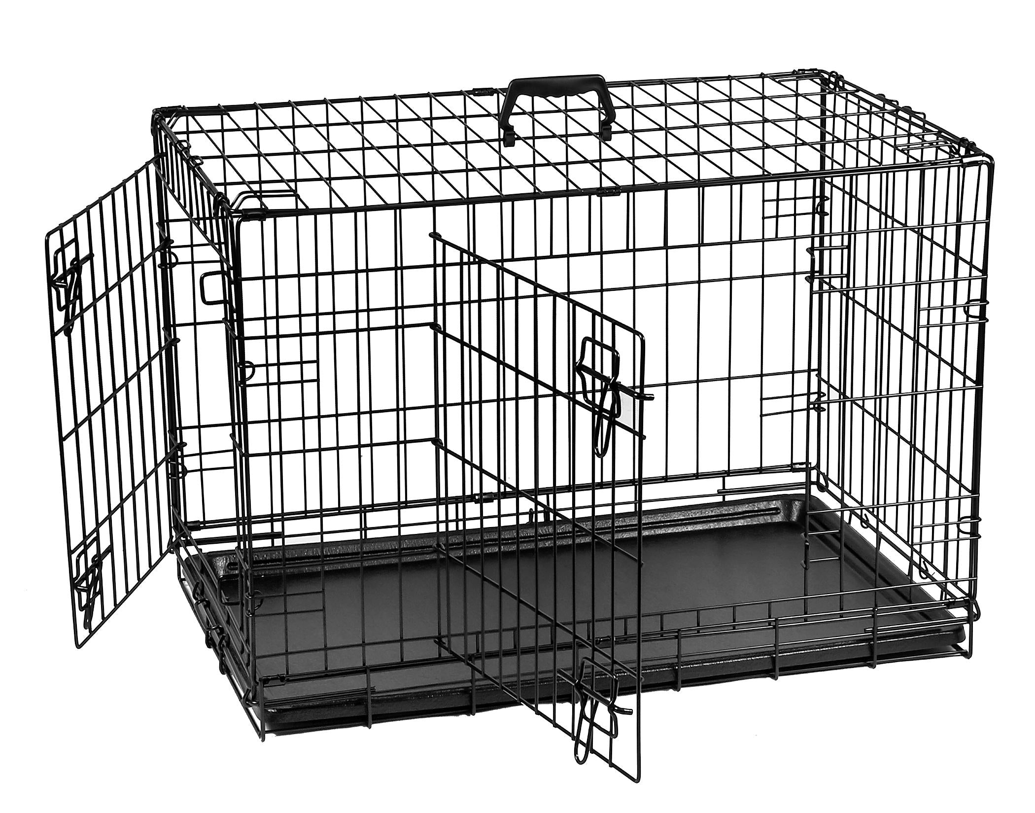 Smart Pet Love 2-Door Wire Dog Crate X-Large 42x27.5x30 inches
