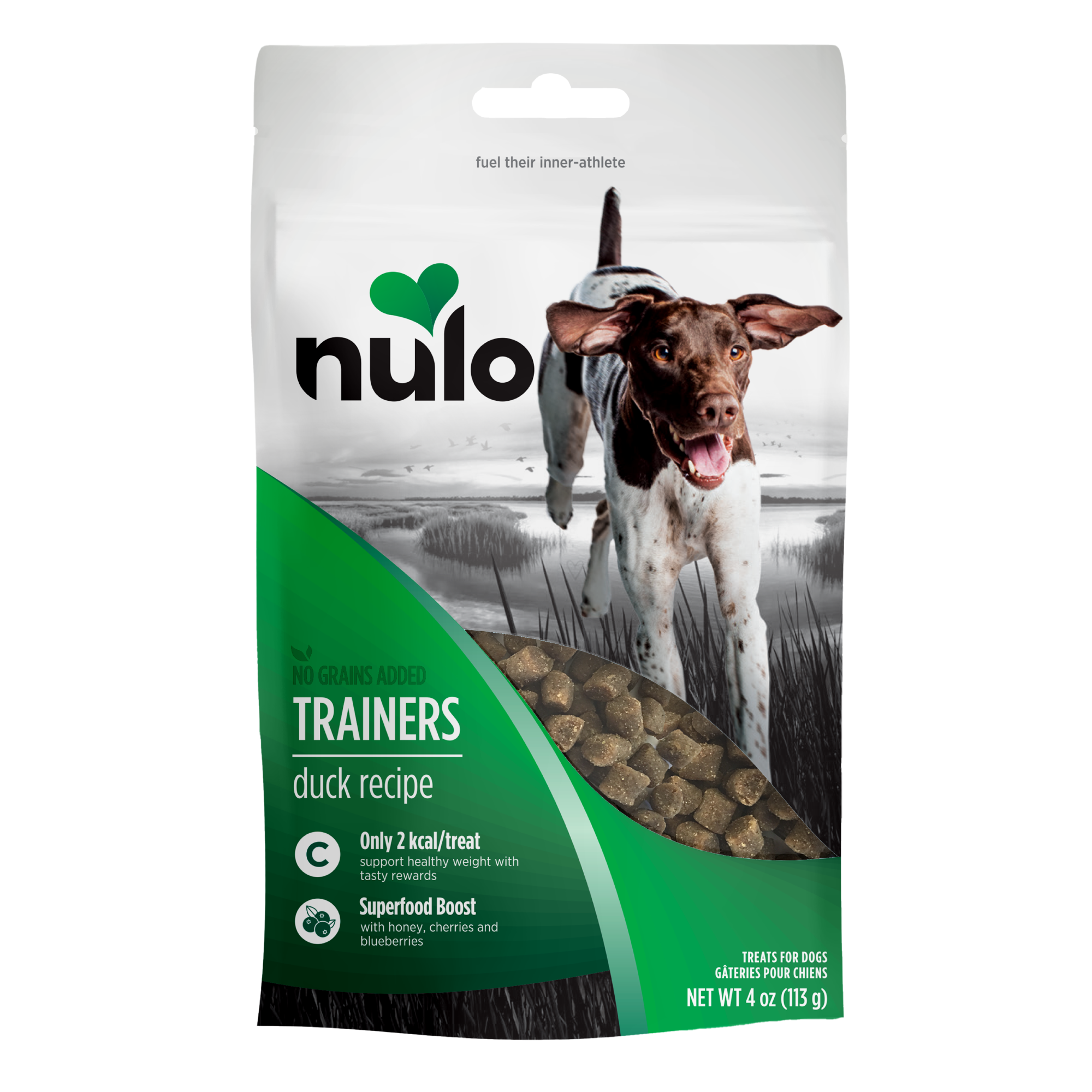 Nulo FreeStyle duck trainer treats low calorie dog treats 4 oz bag