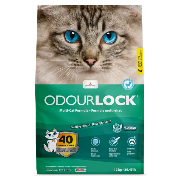 Intersand - OdourLock Cat Litter Calming Breeze 12kg