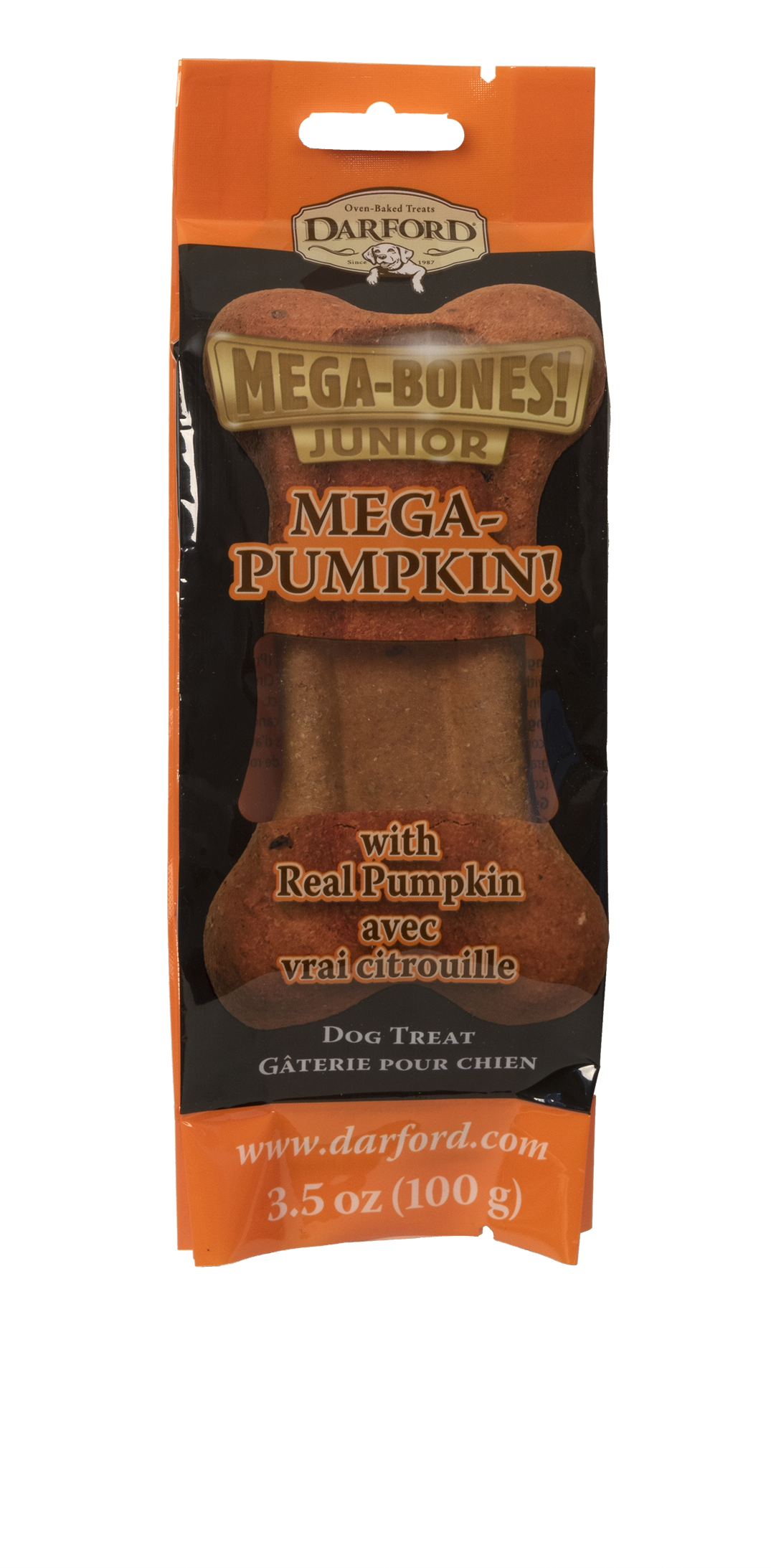 Jay's Mega Pumpkin Jr hard-baked dog bone treat 100g