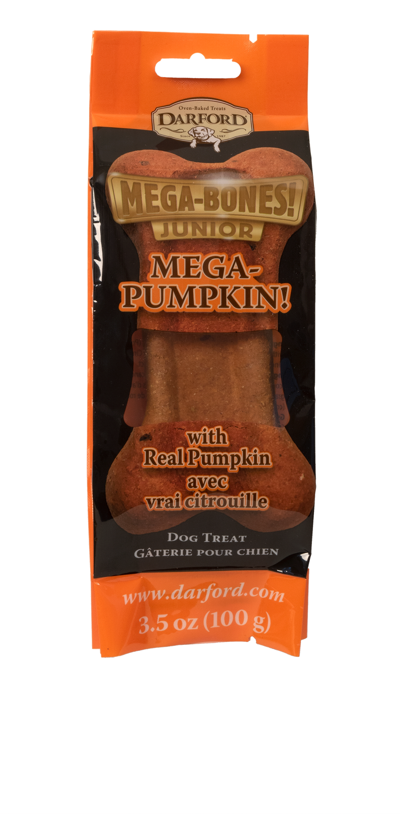 Jay's Mega Pumpkin Jr hard-baked dog bone treat 100g