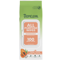 TropiClean Papaya and Coconut Lux 2-in-1 Pet Wipes 100 count for dogs and cats