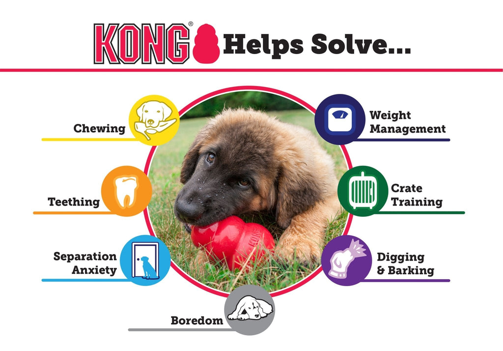 KONG Puppy X-Small rubber teething dog toy