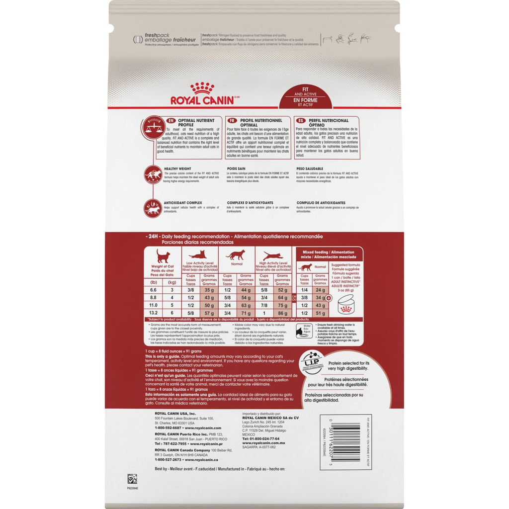 Royal Canin Feline Health Nutrition Fit and Active dry cat food 7 lb bag